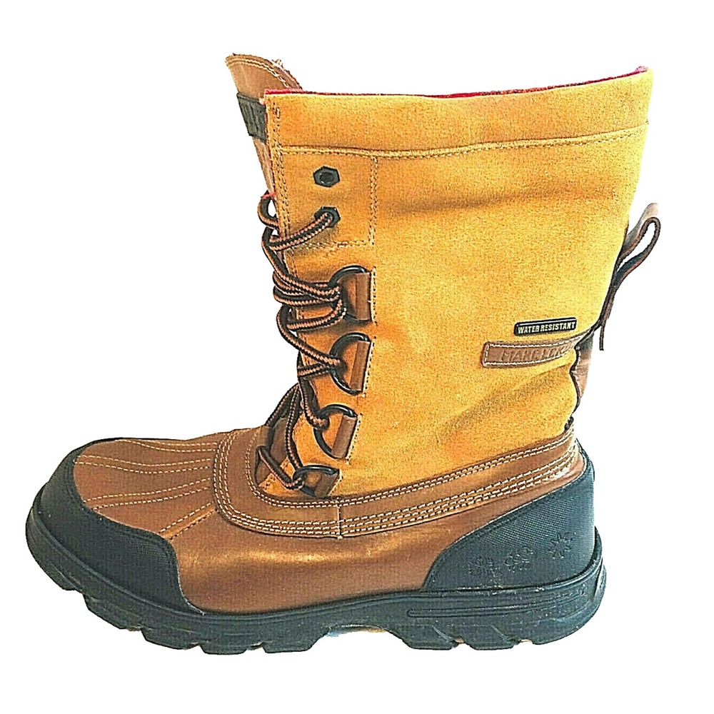 Marc Ecko Men's Size 9.5 Boots Brown Winter Water Resistant Workwear High Top